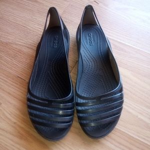 Iconic Crocs water shoes.